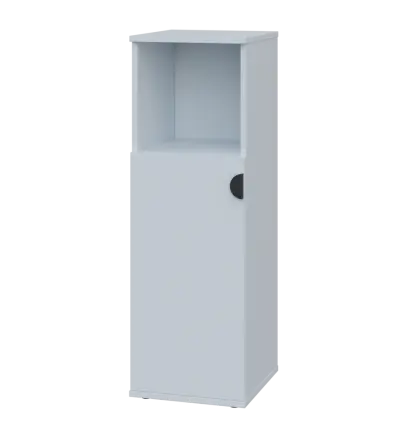 TN 3 - 3DN kancelářská skříň, 1-dveřová/nika, levá, 1107x360x400, bílá